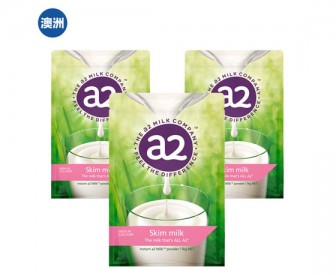 【澳洲直邮包邮】A2 成人脱脂牛奶粉 3袋/箱 1公斤x3袋/箱 【澳洲直邮包邮】A2 成人脱脂牛奶粉 3袋/箱 1公斤x3袋/箱
